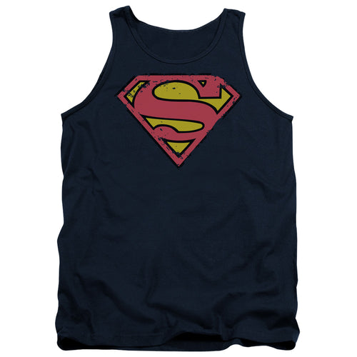 Superman Distressed Shield Tank Top