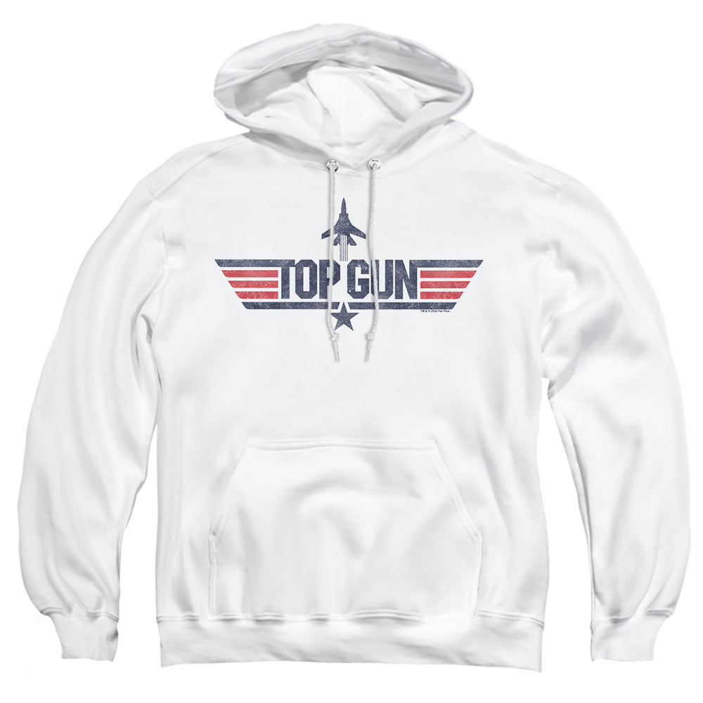 Top Gun Logo White Pullover Hoodie