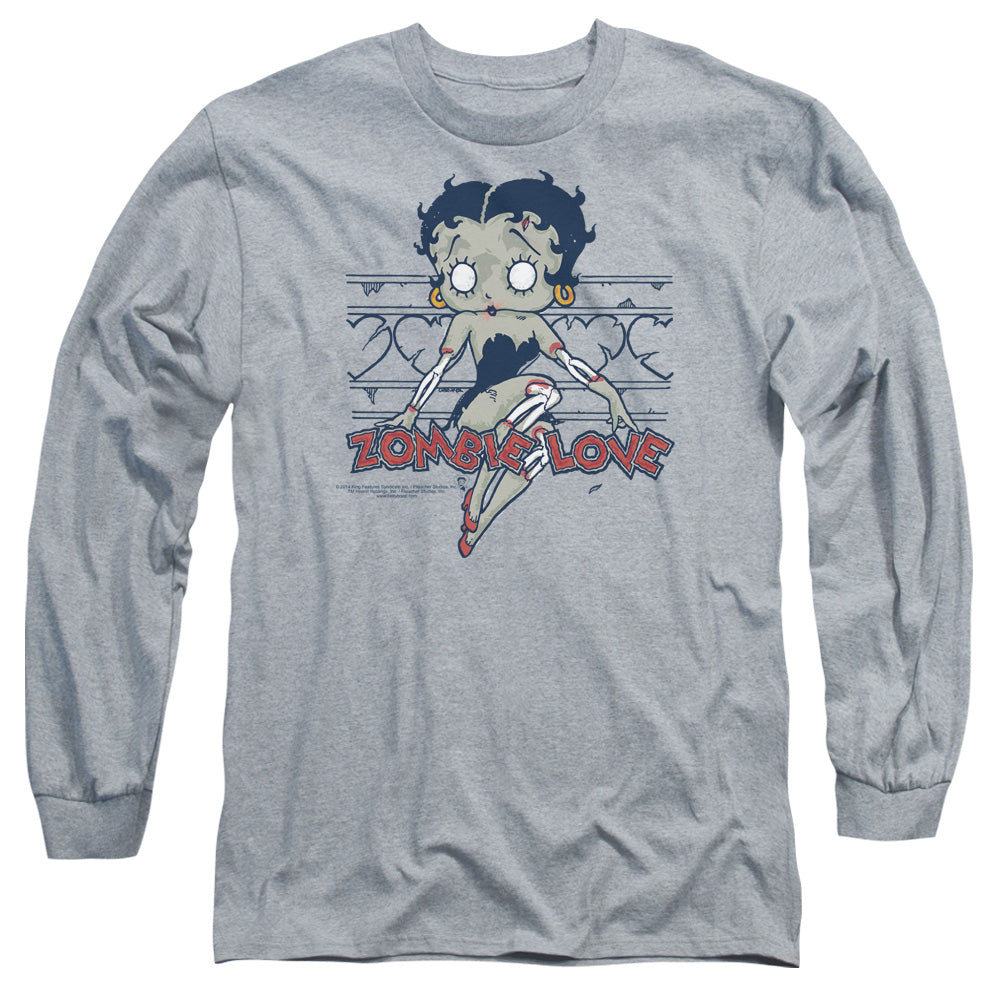 Betty Boop Zombie Pinup Long Sleeve T-Shirt