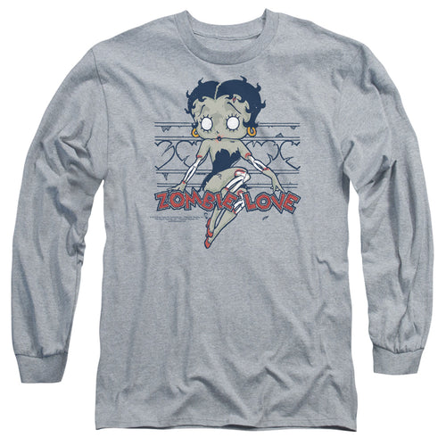 Betty Boop Zombie Pinup Long Sleeve T-Shirt