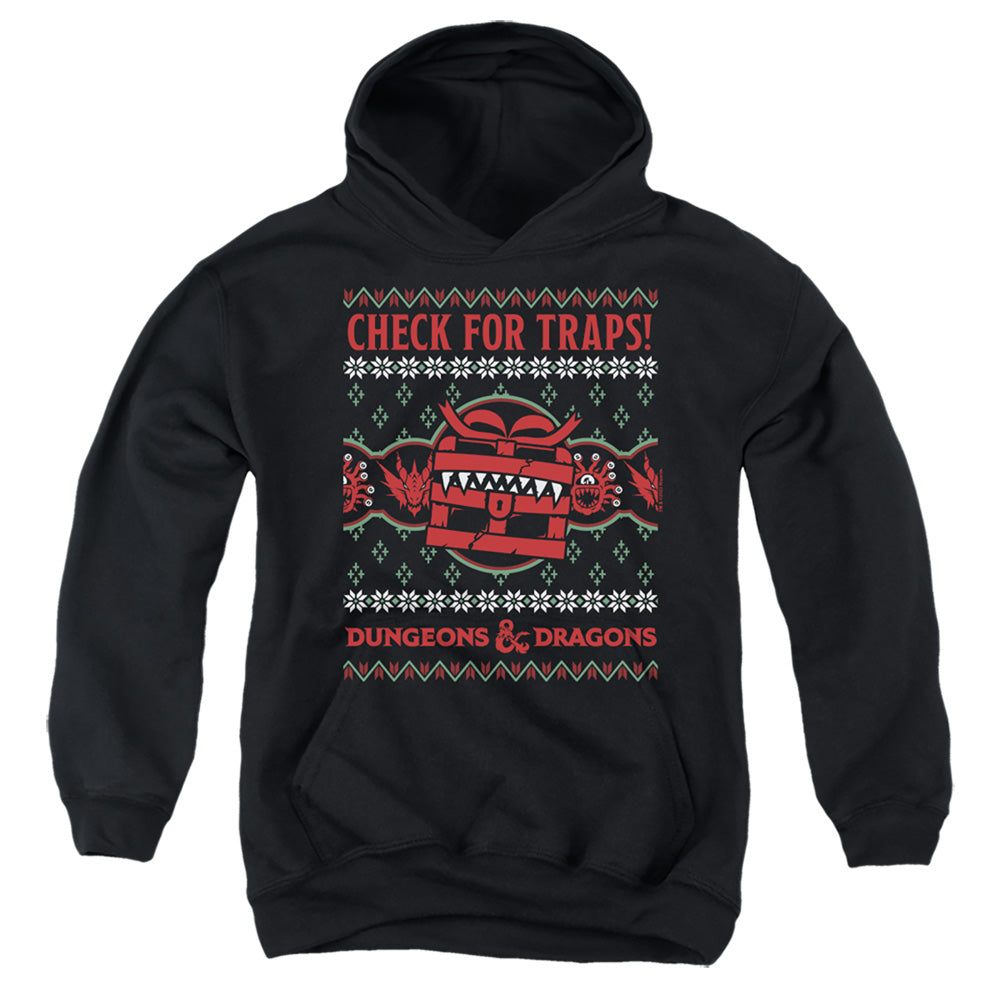 Dungeons & Dragons Check for Traps Ugly Christmas Youth Hoodie