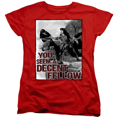 The Princess Bride Fellow Red Womens T-Shirt