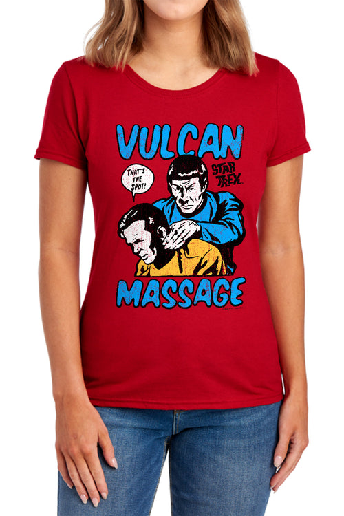 Star Trek Vulcan Massage Womens T-Shirt