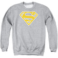 Superman Lt Orange & White Shield Crewneck Sweatshirt