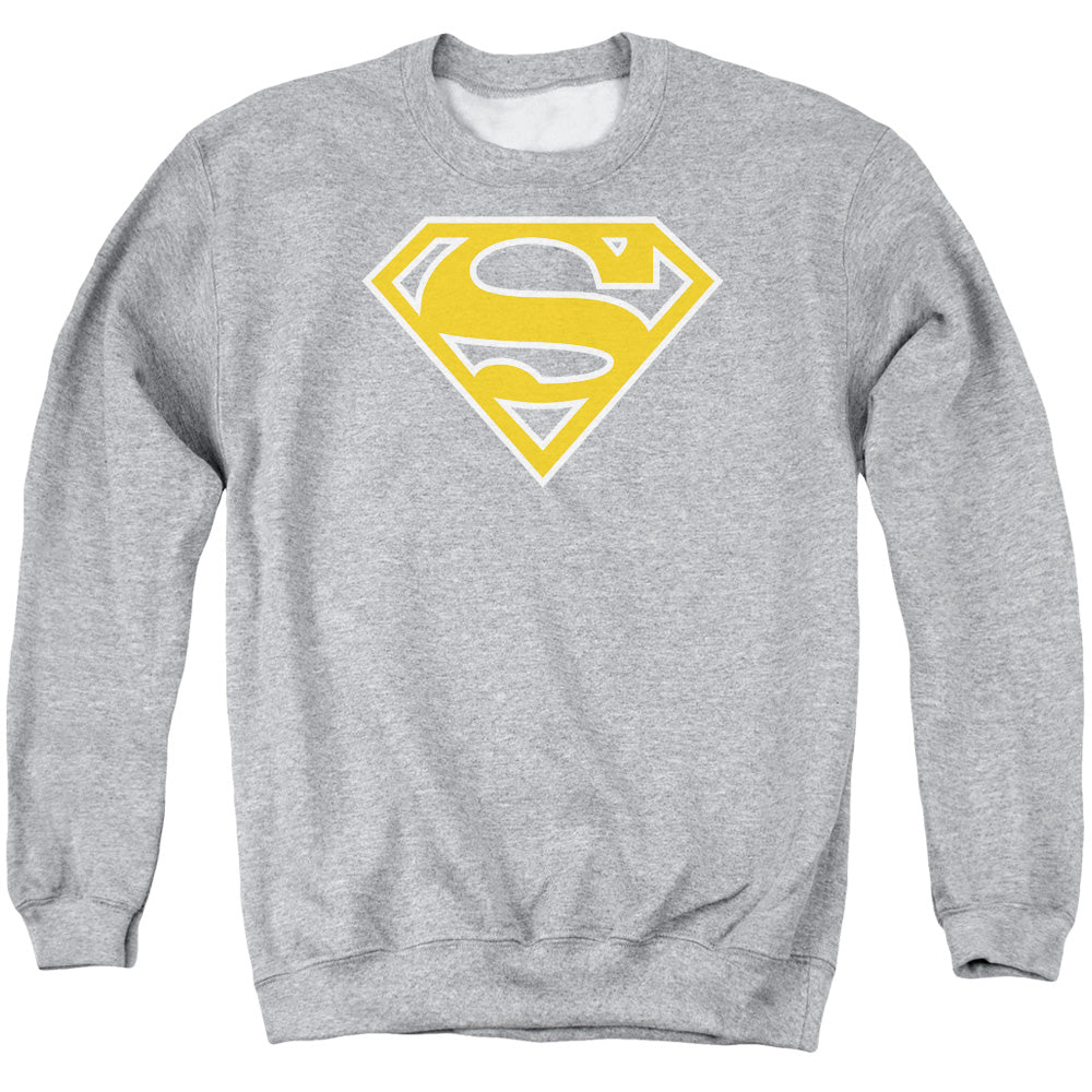 Superman Lt Orange & White Shield Crewneck Sweatshirt