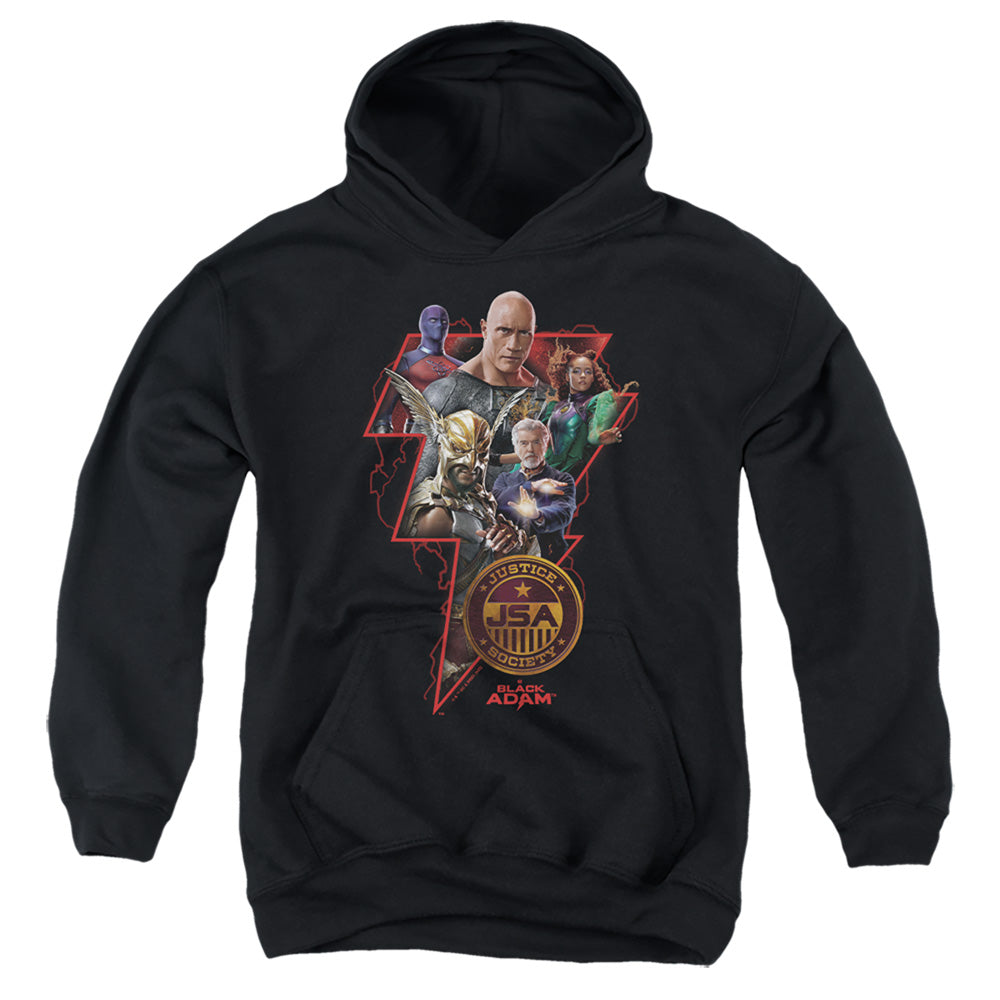 Black Adam Black Adam Character Bolt Youth Hoodie