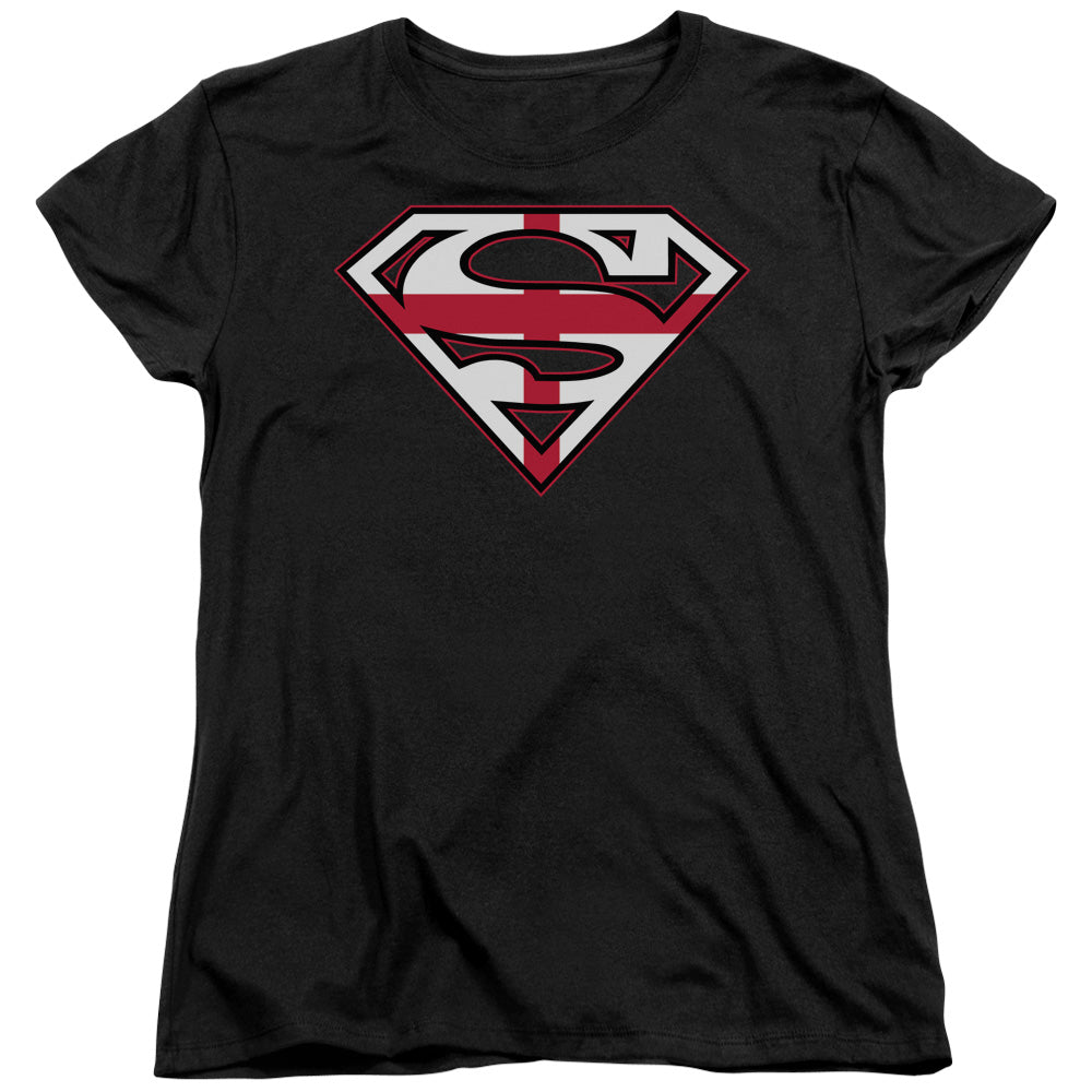 Superman English Shield Womens T-Shirt