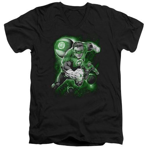 Green Lantern Lantern Planet V-Neck T-Shirt
