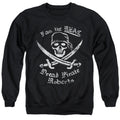The Princess Bride The Real Dread Pirate Roberts Black Crewneck Sweatshirt