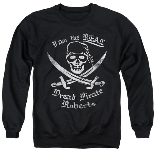 The Princess Bride The Real Dread Pirate Roberts Black Crewneck Sweatshirt