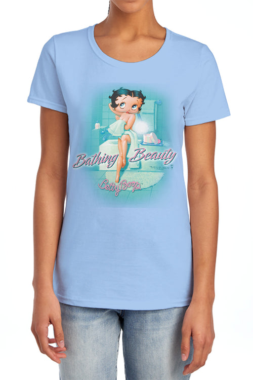 Betty Boop Bathing Beauty Womens T-Shirt