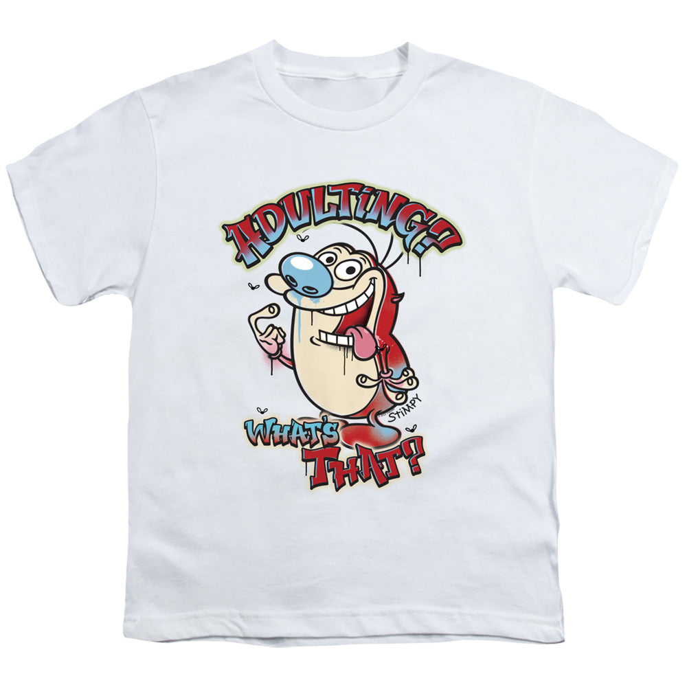 Ren and Stimpy Adulting Graffiti Youth/Toddler T-Shirt