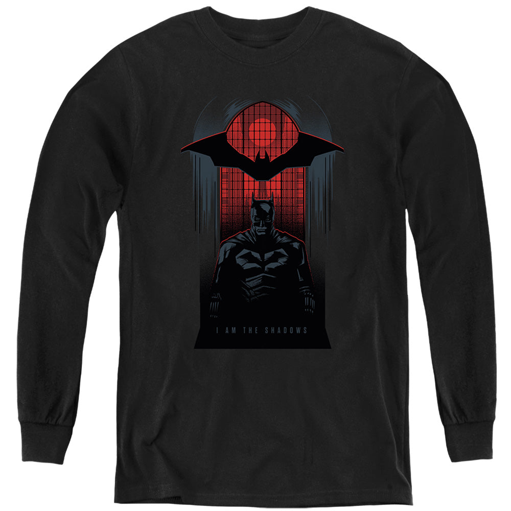 The Batman I Am the Shadows Youth Long Sleeve T-Shirt