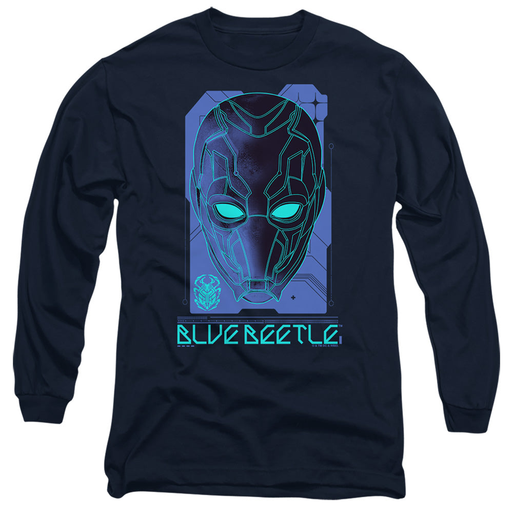 Blue Beetle Large Mask Long Sleeve T-Shirt