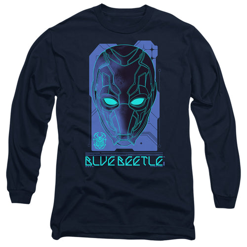 Blue Beetle Large Mask Long Sleeve T-Shirt