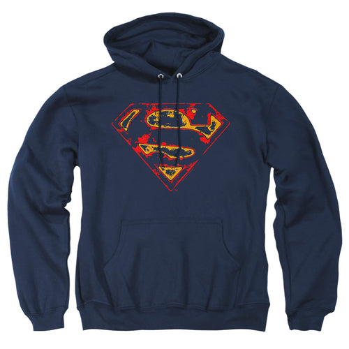 Superman Super Distressed Pullover Hoodie
