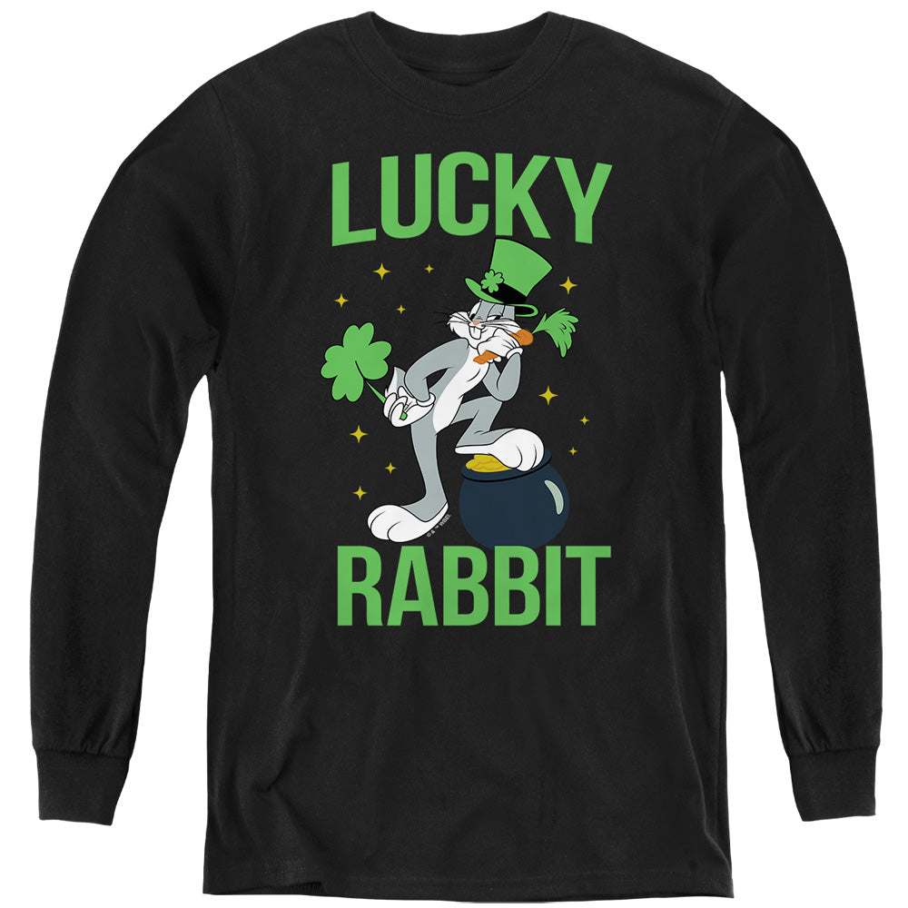 Looney Tunes Bugs Bunny St. Patrick'S Lucky Rabbit Youth Long Sleeve T-Shirt