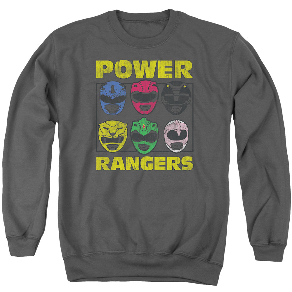 Mighty Morphin Power Rangers Ranger Heads Crewneck Sweatshirt