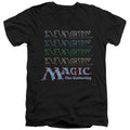 Magic the Gathering Retro Logo Repeat V-Neck T-Shirt