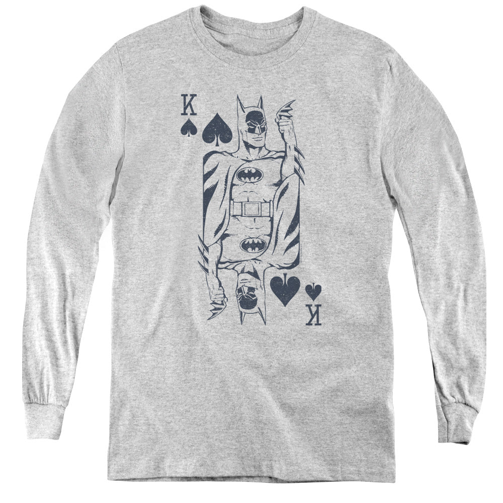 DC Comics Bat Card Youth Long Sleeve T-Shirt