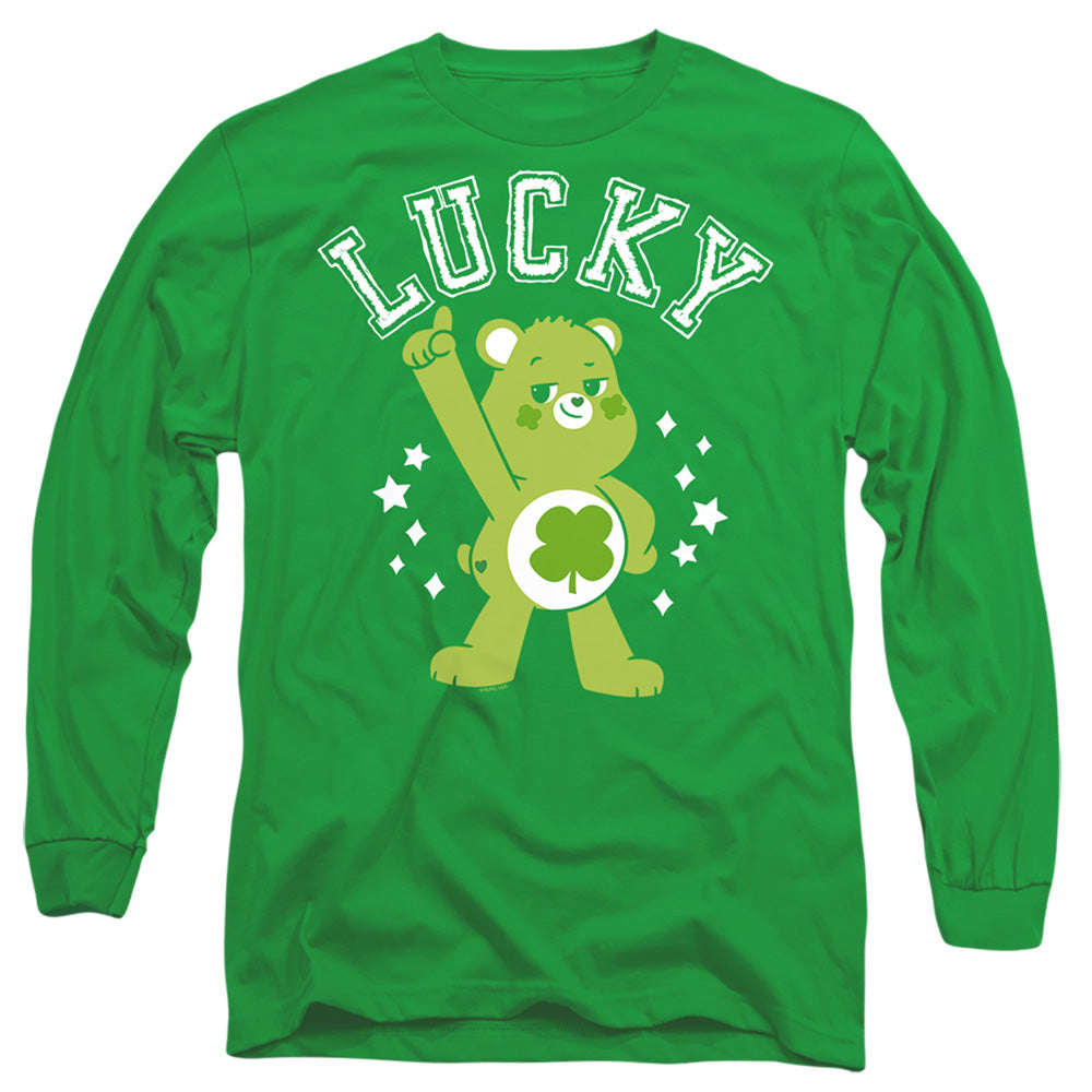Care Bears Good Luck Bear Lucky Collegiate St. Patrick'S Day Long Sleeve T-Shirt