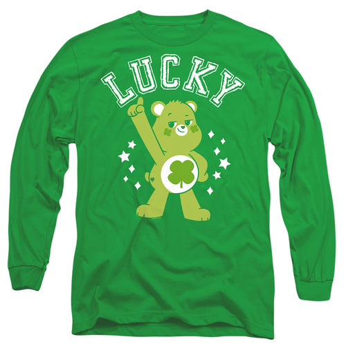 Care Bears Good Luck Bear Lucky Collegiate St. Patrick'S Day Long Sleeve T-Shirt