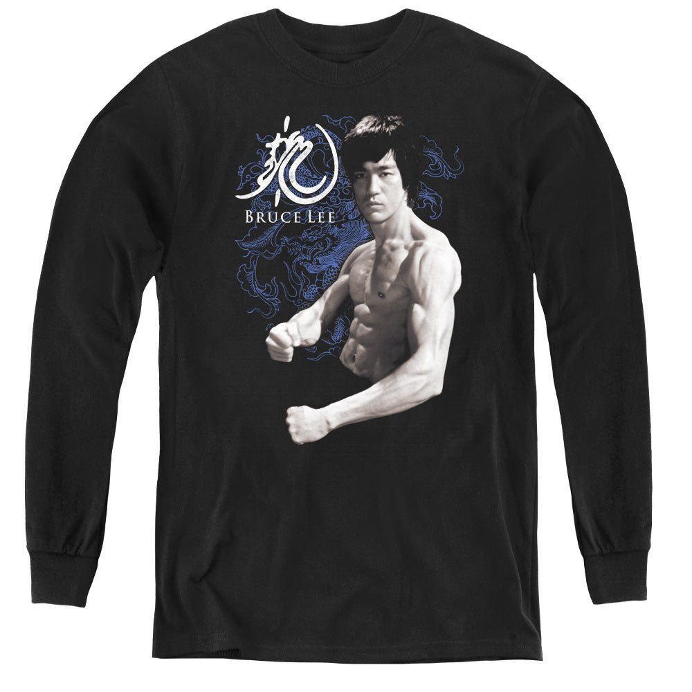 Bruce Lee Dragon Stance Youth Long Sleeve T-Shirt
