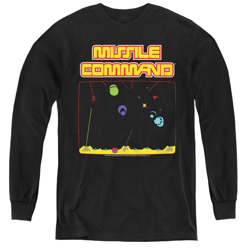 Atari Missle Screen Youth Long Sleeve T-Shirt