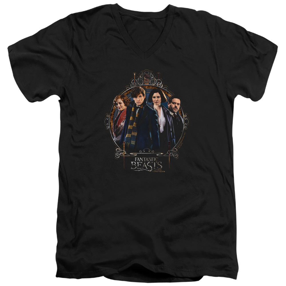 Fantastic Beasts Group Portrait V-Neck T-Shirt