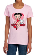 Betty Boop Sweetheart Pink Womens T-Shirt