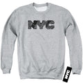 New York City Map Fill Crewneck Sweatshirt