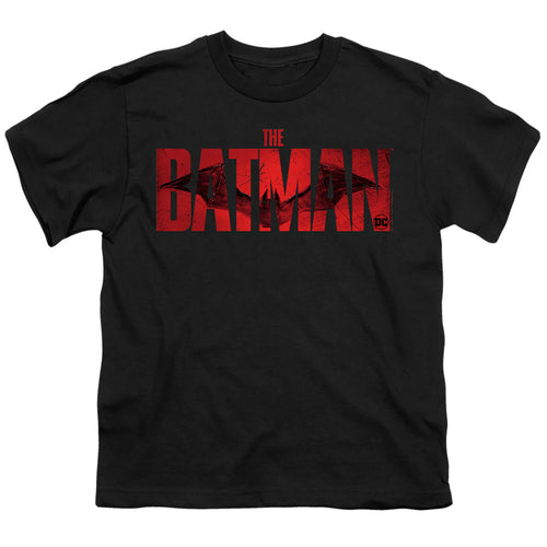 The Batman Crimson Drawn Bat Logo Youth/Toddler T-Shirt