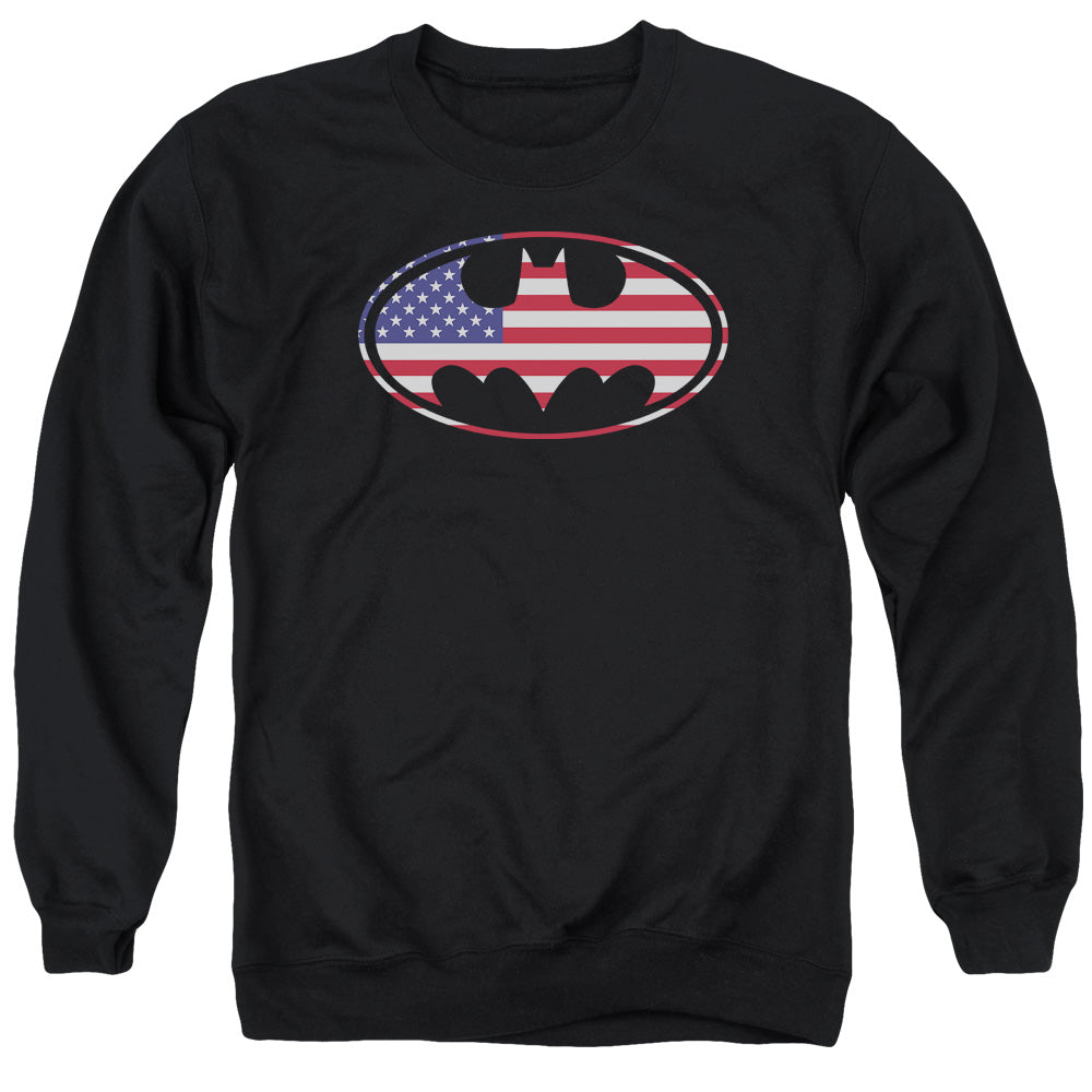 Batman American Flag Oval Crewneck Sweatshirt