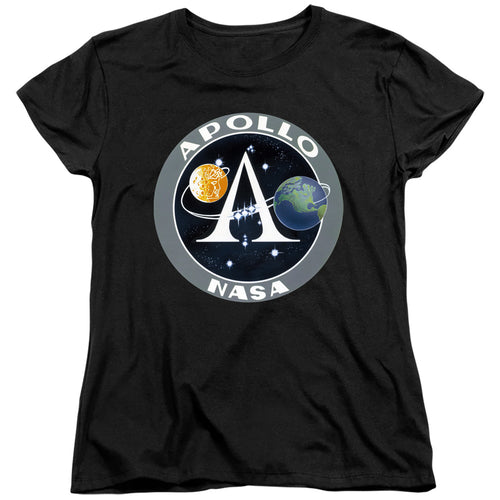 NASA Apollo Space Program Patch Womens T-Shirt