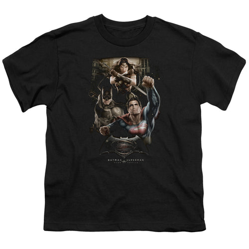 Batman v Superman Three In Action Youth/Toddler T-Shirt