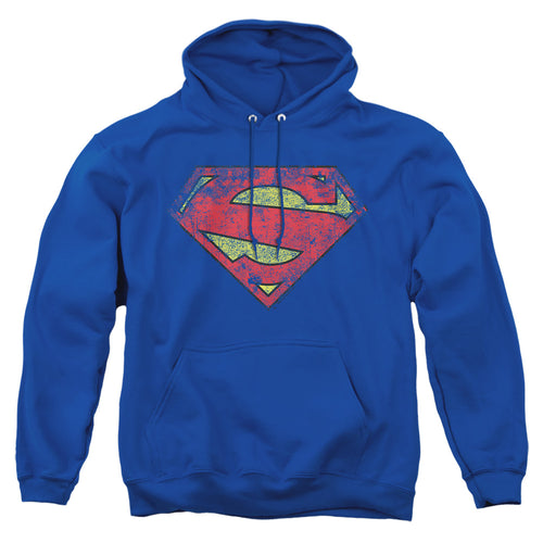 Superman New 52 Shield Royal Pullover Hoodie