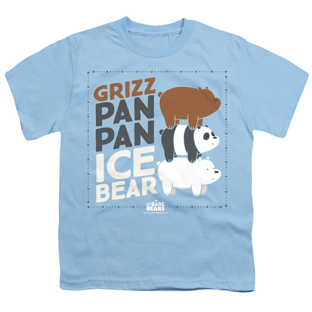 We Bare Bears Grizz Pan Pan Ice Bear Youth/Toddler T-Shirt
