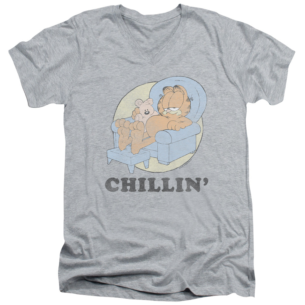 Garfield Chillin V-Neck T-Shirt