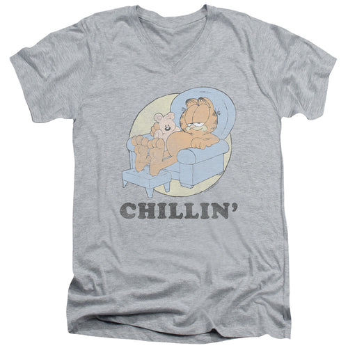 Garfield Chillin V-Neck T-Shirt