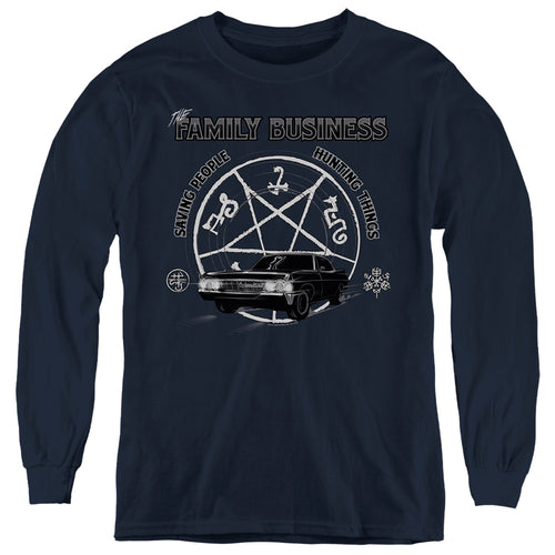 Supernatural The Family Business Impala Youth Long Sleeve T-Shirt