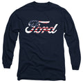 Ford Flag Logo Long Sleeve T-Shirt