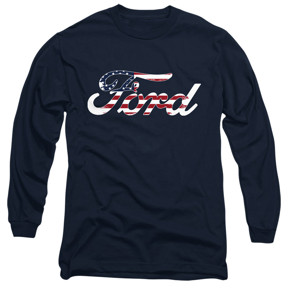 Ford Flag Logo Long Sleeve T-Shirt