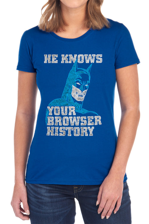 Batman Batman Knows Womens T-Shirt
