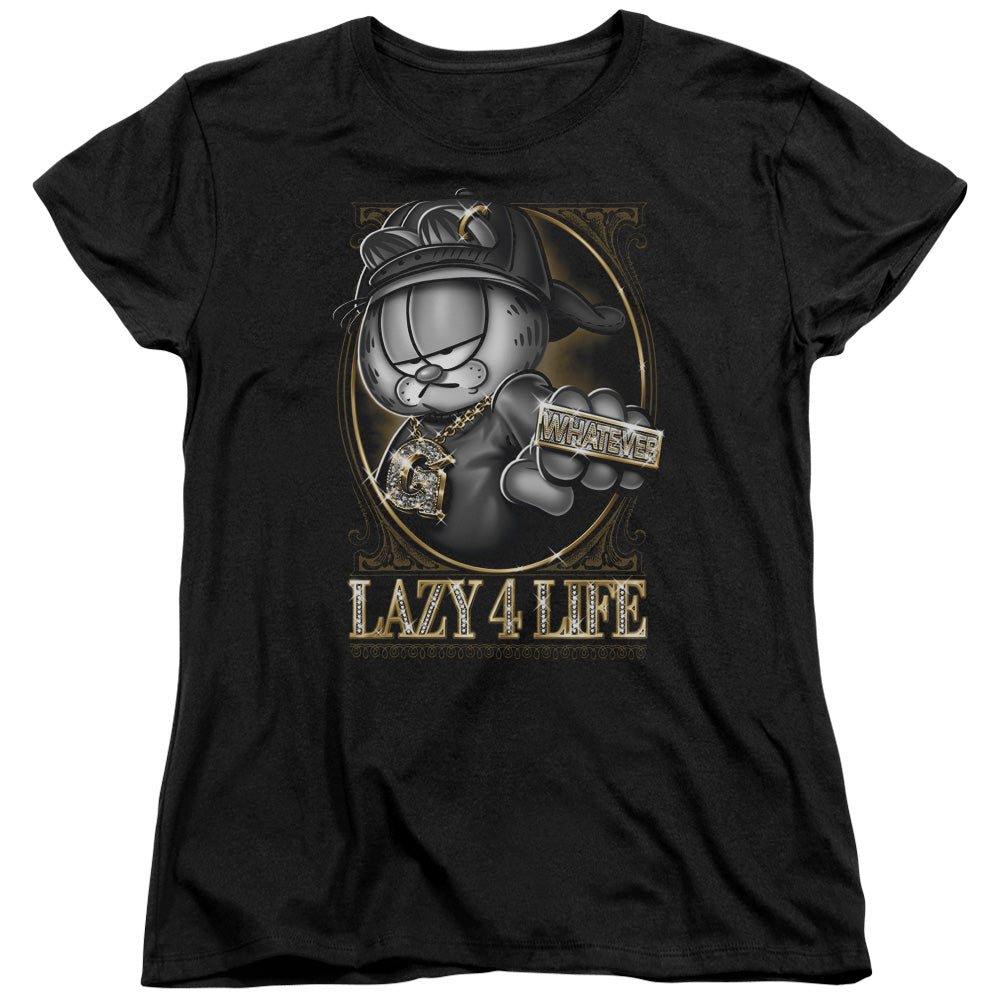 Garfield Lazy 4 Life Womens T-Shirt