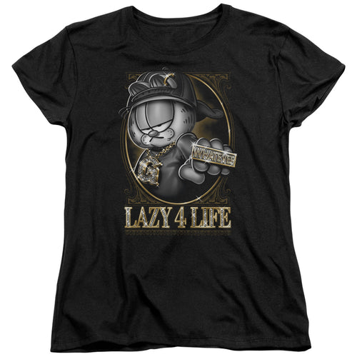 Garfield Lazy 4 Life Womens T-Shirt