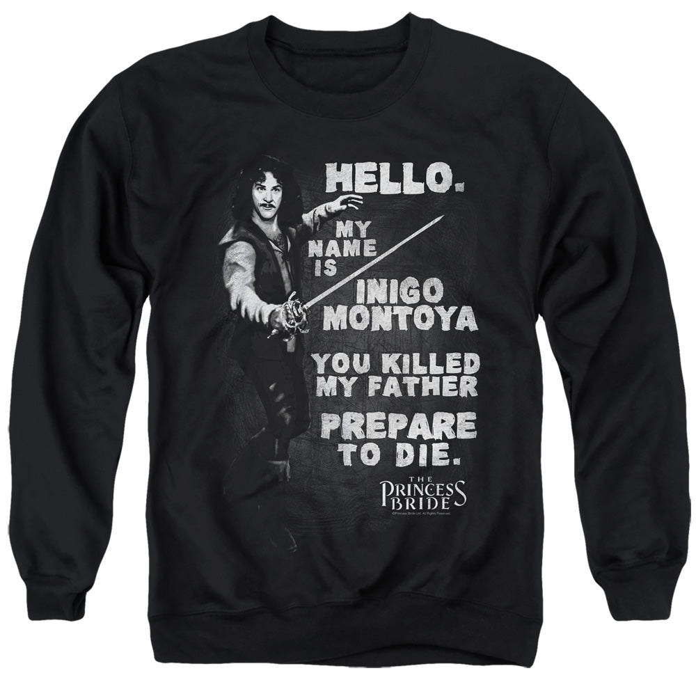 The Princess Bride Hello Again Black Crewneck Sweatshirt