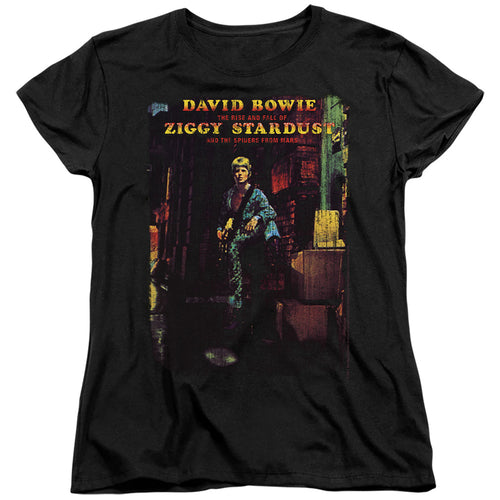 David Bowie Ziggy Stardust Album Womens T-Shirt