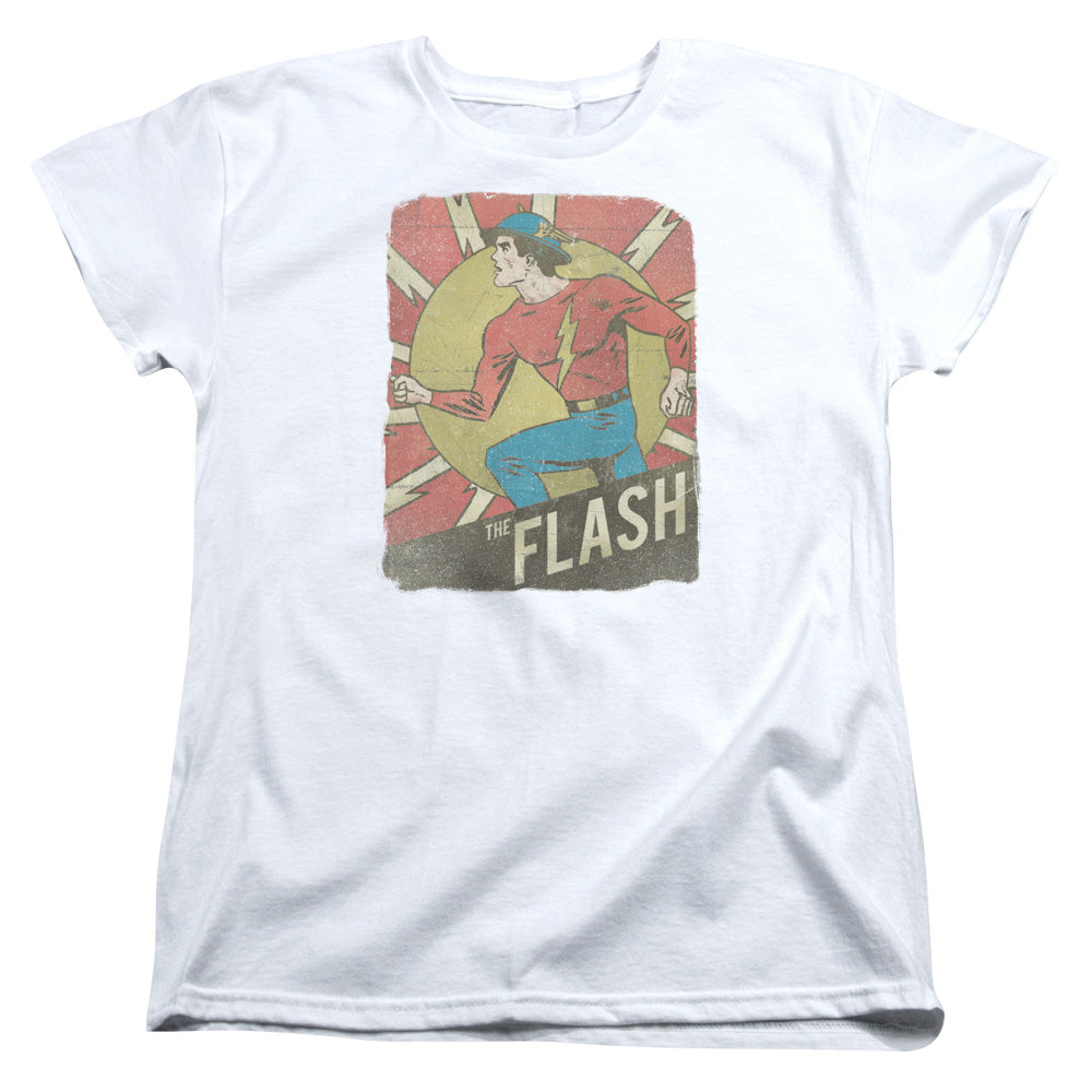 The Flash Tattered Poster Womens T-Shirt
