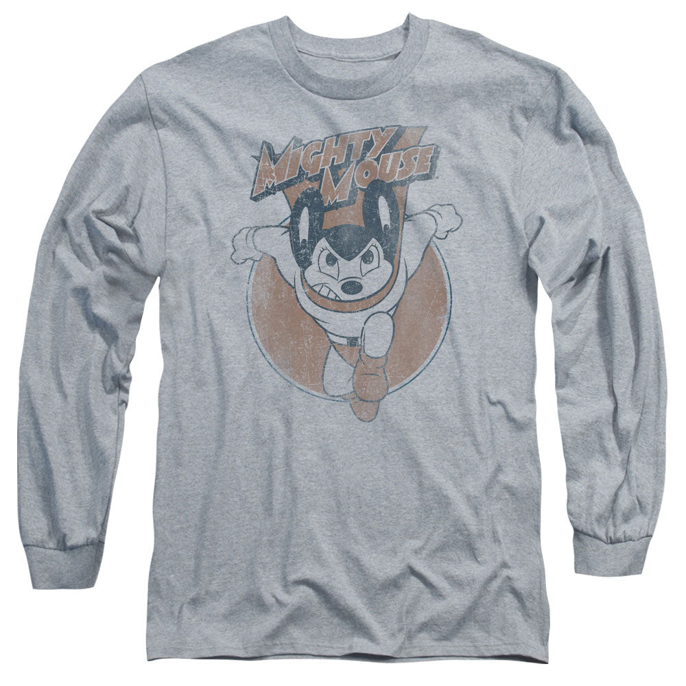 Mighty Mouse Flying with Purpose Long Sleeve T-Shirt