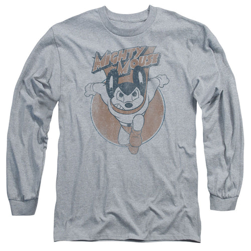 Mighty Mouse Flying with Purpose Long Sleeve T-Shirt